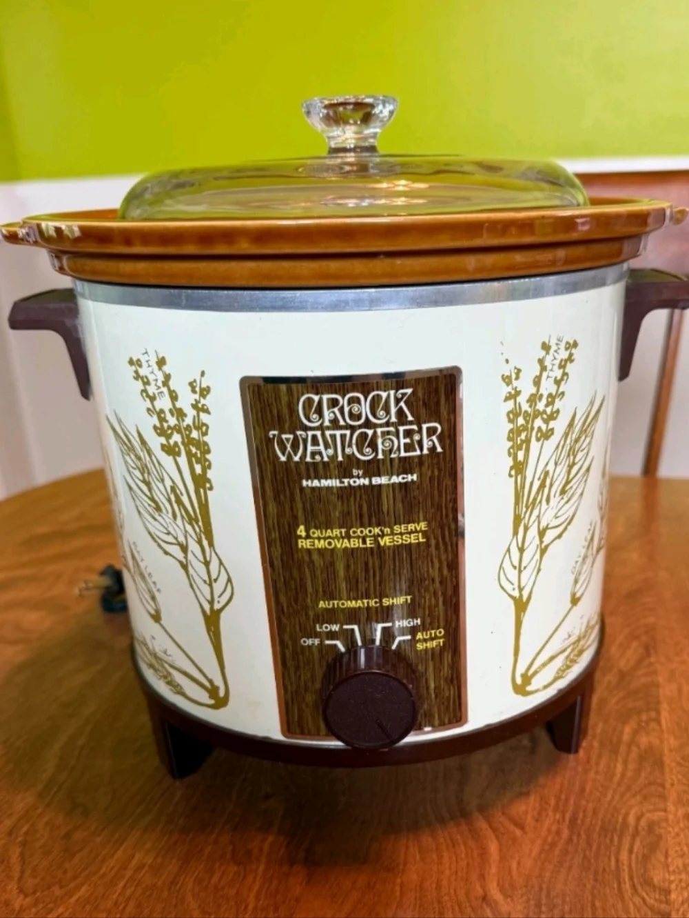 Vintage Cottagecore Grannycore Farberware 281 Crock Pot Slow Cooker